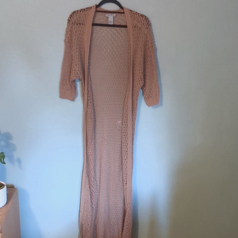 Floor-Length Knit Duster